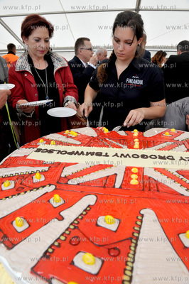Gdansk, ul. Ku Ujsciu. Chrzest maszyny TBM, ktora otrzymala...