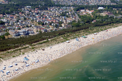 Wlasyslawowo - widoczne sinice przy plazy. 8.07.2005...