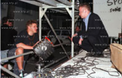 Kazik Staszewski i Olaf Lubaszenko na sopockiej premierze...