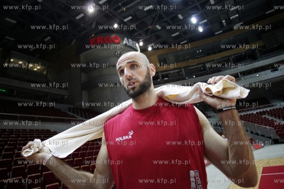 Sopot. Ergo Arena. Trening koszykarskiej druzyny narodowej...