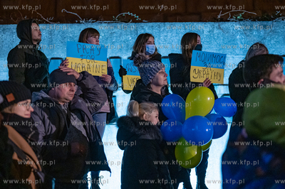 Plac Solidarności w Gdańsku. Manifestacja "Solidarnie...