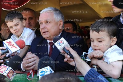 Zachodniopomorskie, Niechorze. Prezydent Lech Kaczynski...