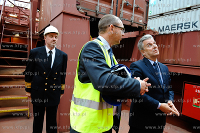 Gdansk. Terminal kontenerowy DCT. Wizyta przedstawicieli...