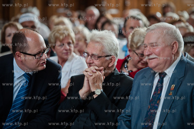 Gdansk. Dwor Artusa. Spotkanie pt Etyka solidarnosci...