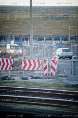 Gdansk. Zmiana w organizacji ruchu na budowie wezla...