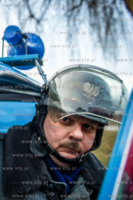 Gdansk. Teren przez Historyczna Sala BHP. Inscenizacja...