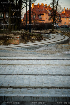 Gdansk. Zmodernizowana linia tramwajowa na Stogi. 
27.12.2014
fot....
