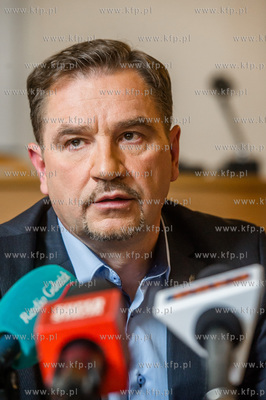 Gdansk. Konferencja prasowa Przewodniczacego Komisji...