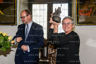 Gdansk. Wielka Sala Wety Ratusza Glownego Miasta. Uroczystosc...