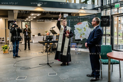 Gdansk. Uroczystosc oficjalnego otwarcia nowej siedziby...