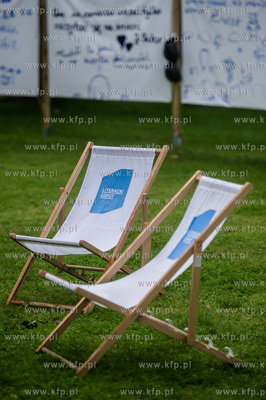 Park Połnocny w Sopocie. Festiwal Literacki Sopot....