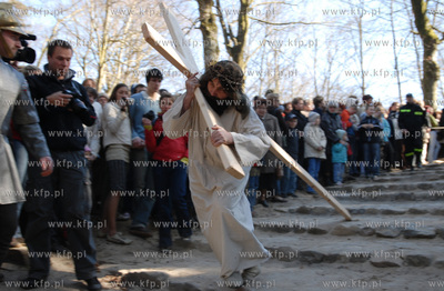 W scenerii Kaszubskiej Golgoty zostala odegrana Inscenizacja...