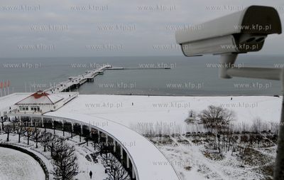 Zimowy Sopot, widok z latarni morskiej. Nz. molo
19.01.2009
fot....