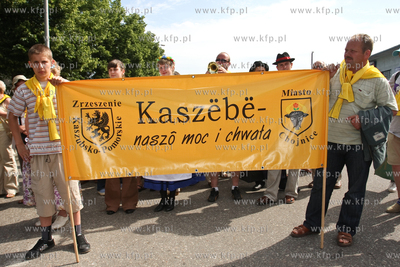XI Zjazd Kaszubow w Bytowie. Nz powitanie przybylych...