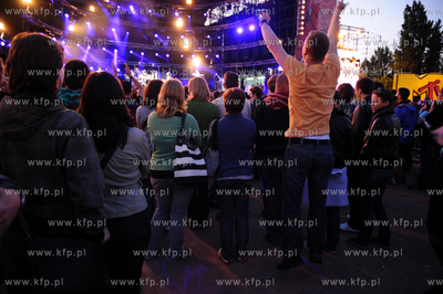 Gdansk. Plac zebran Ludowych. Scena letnia. Koncert...