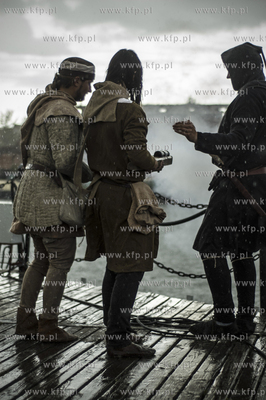 Gdansk. Wyspa Olowianka. Do abordazu - rekonstrukcja...