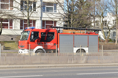 Gdynia, ul. Matejki. Strazacy otrzymali falszywy alarm...