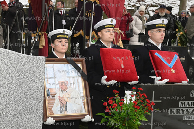 Cmentarz Witomiński w Gdyni. Uroczystości pogrzebowe...