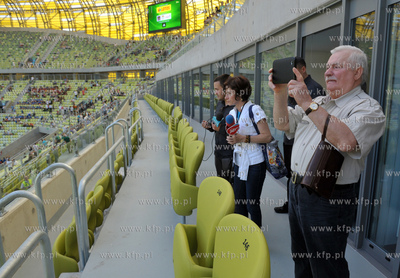 Mecz inauguracyjny na PGE Arena w Gdansku pomiedzy...