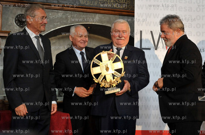 Gdansk, Dwor Artusa. Byly Prezydent Brazylii, Luiz...