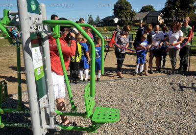 Otwarcie silowni zewnetrznej we wsi Sulmin na Kaszubach....