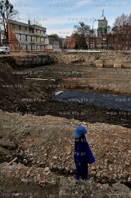 Gdansk. Okolice ul. Walowej i miejsce budowy czterech...