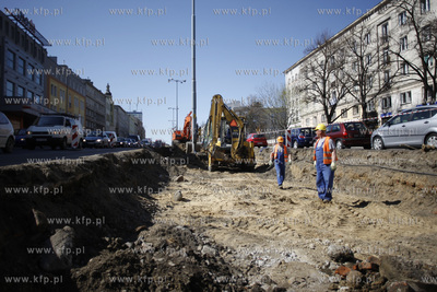 Gdansk Wrzeszcz. Remont torowiska na ul Grunwaldzkiej.
18.04.2011
fot....