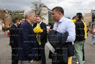 Gdańsk. Pola Nadziei. Nz. Andrzej Kowalczys i Dariusz...