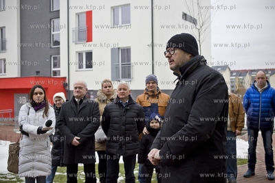 Uroczystość wręczenia kluczy lokatorom budynków...