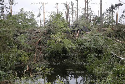 Skutki nawałnicy, która z piątku na sobotę przeszła...