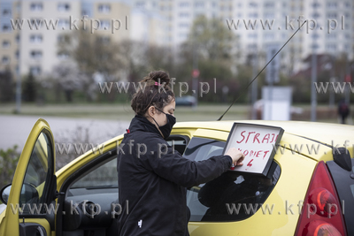 Protest samochodowy  przeciwko projektowi ustawy o...