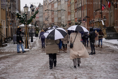 Zima z Gdańsku. Spacer Długim Targiem. 11.01.2025...