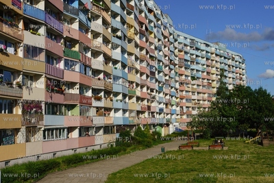 Falowiec w Nowym Porcie, przy ulicy Wyzwolenia. 10.07.2021...