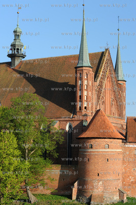 Frombork, Wzgorze Katedralne. Gotycka katedra pw. Wniebowziecia...