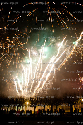 Mieszkancy Sopotu swietuja nadejscie nowego roku. 01.01.2012...