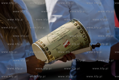 Sopot - molo. Przystan Jachtowa. Uroczystosc slubowania...