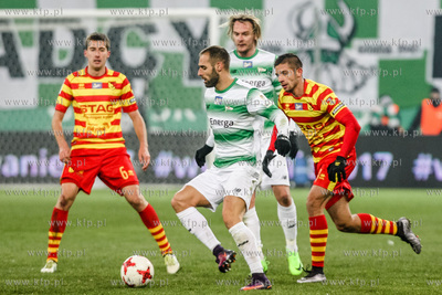 Stadion Energa Gdańsk.  Mecz XXI Kolejki Lotto Ekstraklasy...
