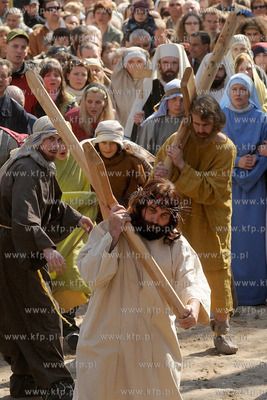 W scenerii Kaszubskiej Golgoty zostala odegrana Inscenizacja...