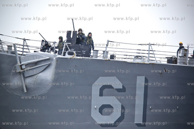 Zatoka Gdanska. Okret Marynarki Wojennej USA, USS RAMAGE...