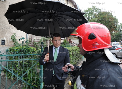 Sopot, ulica Haffnera 38. Pozar w mieszkaniu na parterze...