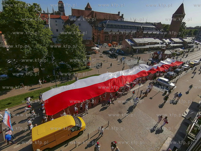 Gdańsk. Święto Wolności i Solidarności. Przemarsz...
