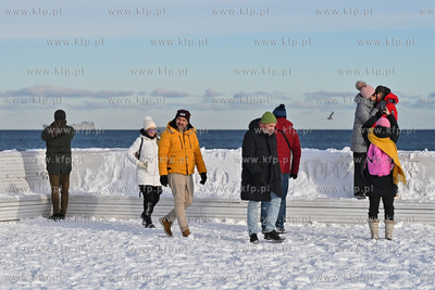Sopot. Pierwszy śnieg w Sopocie. 04.12.2024 / fot....