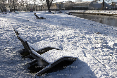Kąpielisko miejskie przy rzece Raduni w Pruszczu Gdańskim....