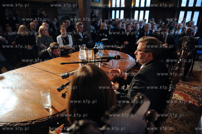 Gdansk, Ratusz Staromiejski. Spotkanie Marszalka Sejmu...