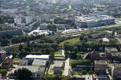 Gdansk Wrzeszcz z lotu ptaka. Tereny dawnego browaru...