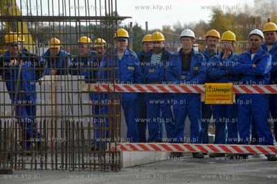 Banino, ul. Tuchomska. Uroczystosc wmurowania kamienia...