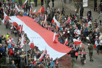 Gdanska Parada Niepodleglosci na ul. Podwale Staromiejskie....