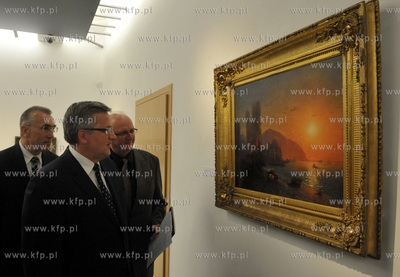 Wizyta prezydenta Bronislawa Komorowskiego wraz zona...