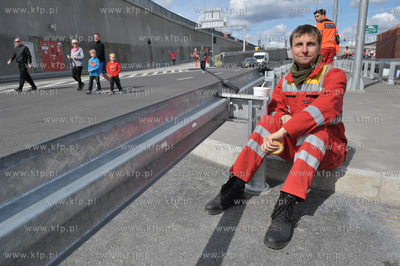 Dzien otwarty tunelu pod Martwa Wisla w Gdansku. To...