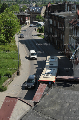 Gdańsk Orunia. Widok z dachu domu na ul. Podmiejskiej...